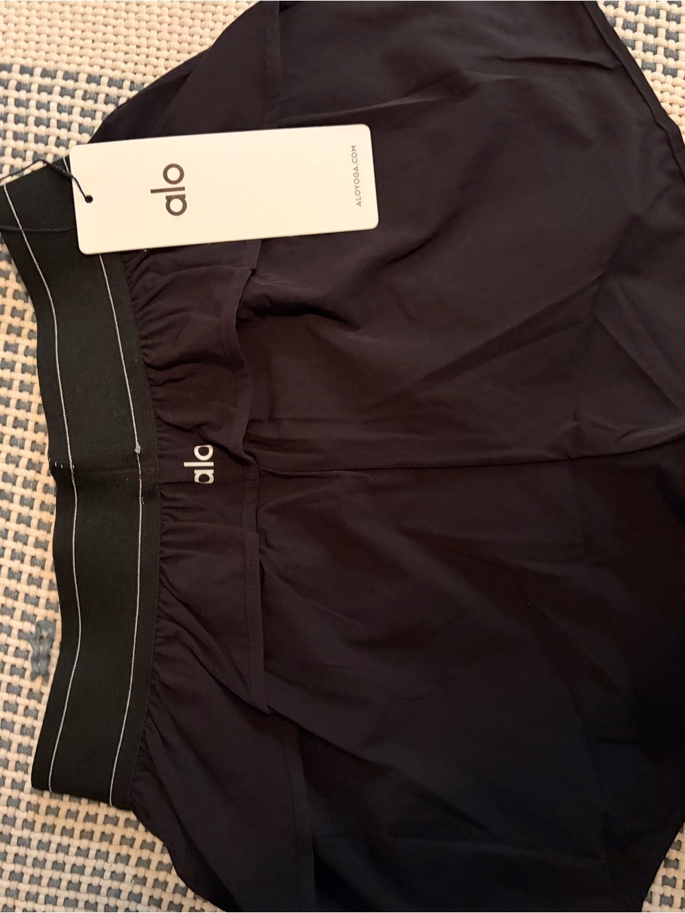 ALO Yoga Black Athletic Shorts - Picture 2 of 4